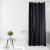Perdea de duș impermeabilă neagră 180x180 cm, cu 12 cârlige incluse