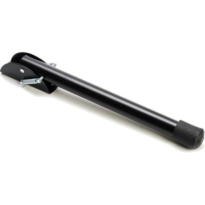 Picior de blocare pentru poartă și uși batante, 165 mm, oțel cu capăt din cauciuc, negru