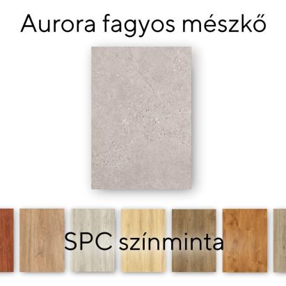 Mostră parchet vinil SPC Leziter Aurora Frosted Limestone, 30×18 cm