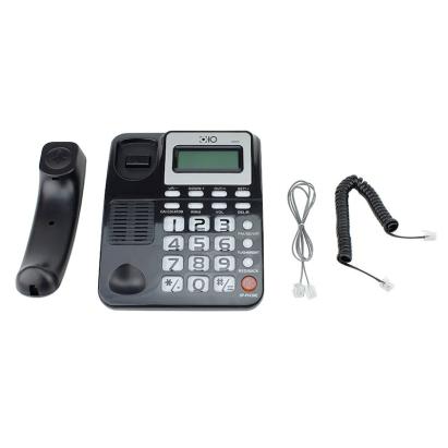 Telefon fix OHO cu ID apelant, handsfree, afisaj LCD si memorie apeluri, negru