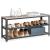 VASAGLE Raft pentru pantofi cu 2 polite, 100x30x45cm, otel, stil industrial, gri Household NewTrend