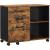 VASAGLE Dulap mobil tip rollbox pentru birouri, sertar cu sina suport dosare, stil industrial, 40x80x66 cm, maro rustic Household NewTrend