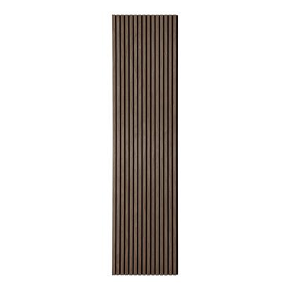 Panou acustic House Nordic din furnir de lemn nuc, 240x60x2,2 cm