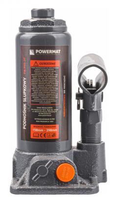 Cric hidraulic tip sticlă Powermat PM-PHS-3T, 3T, 158–298 mm, bază stabilă