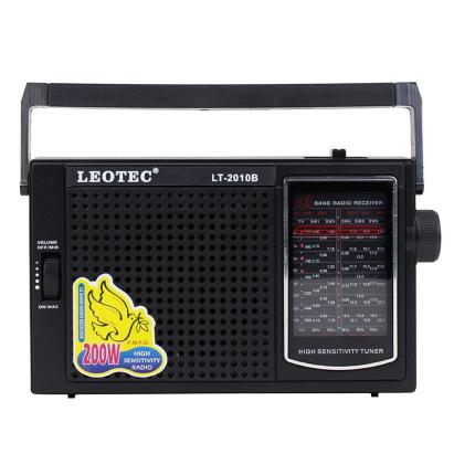 Radio portabil Leotec 2,5W cu 12 benzi FM/TV/MW/SW, alimentare priza/baterii