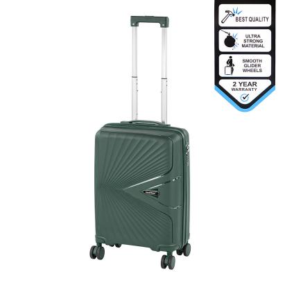 Valiză de cabină Leziter TraveLux Endure 55x40x20 cm, hard top, verde închis