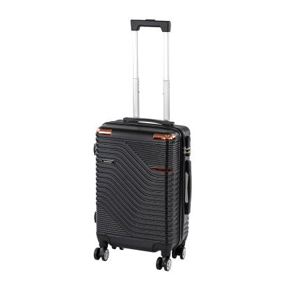 Valiză de cabină Leziter TraveLux Urban, ABS hard-top, roți detașabile, negru