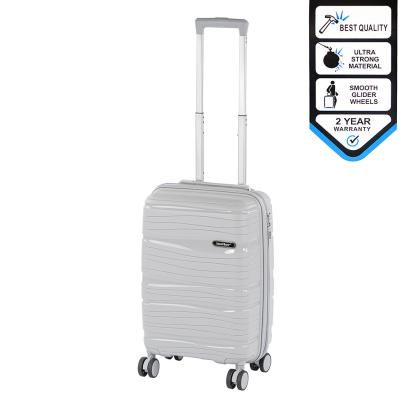 Valiză de cabină Leziter TravelLux Voyager, hard-top, roți detașabile, 35x55x20 cm, gri
