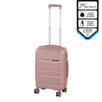 Valiză de cabină Leziter TraveLux Voyager 55x40x20 cm, hard top, rose gold