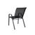 Scaun de grădină Leziter Como, negru, stivuibil cu cadru din oțel