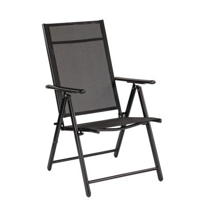 Scaun de grădină pliabil Leziter Lugo, cadru metalic, spătar reglabil 7 poziții