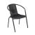 Scaun de grădină Leziter Napoli, stivuibil, aspect ratan, cadru metalic