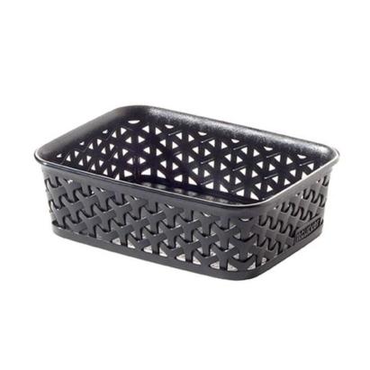 Coș organizator Curver My Style A6 cu aspect rattan, stivuibil