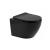 WC suspendat Leziter Delano rimless, negru, cu capac soft close