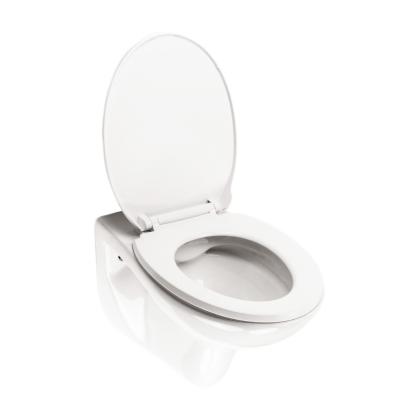 Vas WC suspendat Leziter Roya din ceramica alba, cu capac soft-close si scaun