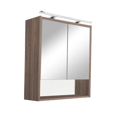 Dulap baie suspendat cu oglindă Leziter Luna 60, ulm Rauna, 60x20x67 cm