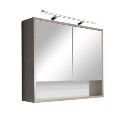 Dulap baie cu oglindă Leziter Luna 80, suspendat, stejar Sonoma, 80x20x67 cm