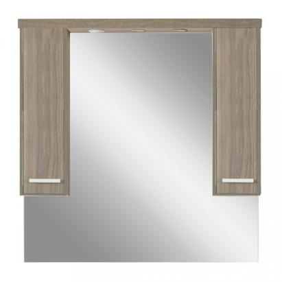 Dulap baie cu oglindă Leziter Nerva 105 cm, suspendat, finisaj ulm Rauna