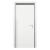 Blat de ușă interior decorativ alb Leziter 100 cm, deschidere stânga, BB