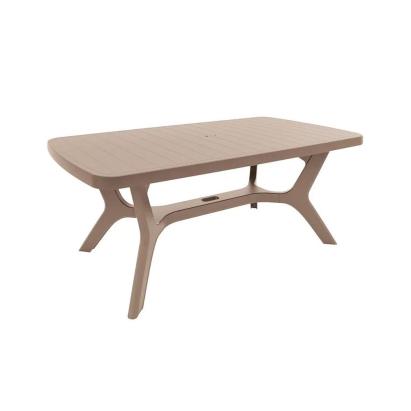 Masă de grădină Curver Baltimore din plastic, cappuccino, 177x100 cm