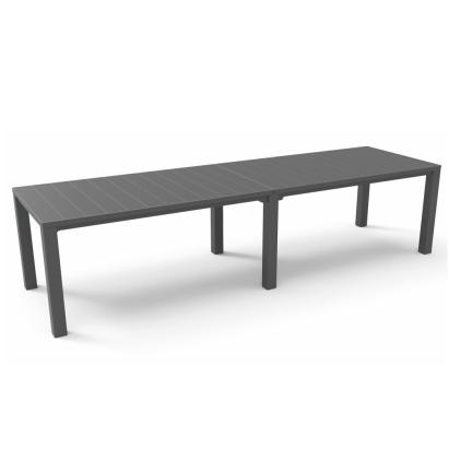 Masă dublă de grădină Curver Julie din plastic grafit, modulară 3 configurații