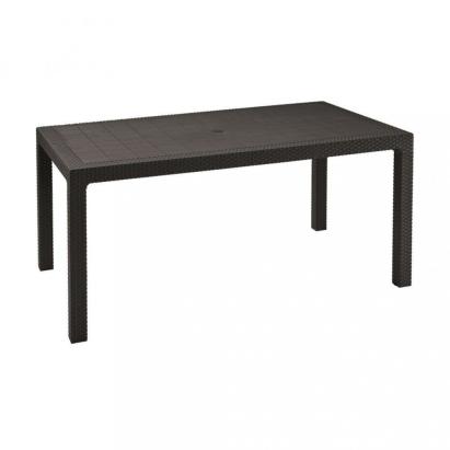 Masă de grădină Curver Melody, grafit, 160,5x94,5 cm, pentru 6 persoane