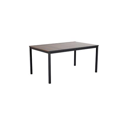 Masă de grădină Curver Porto 160 din plastic, aspect nuc, 159x95 cm