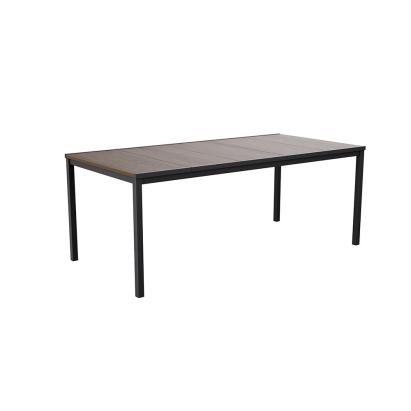 Masă de grădină Curver Porto 200 din plastic, efect lemn nuc, 200x95 cm