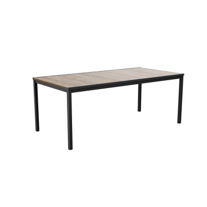 Masă de grădină Curver Porto 200 din plastic, 200x95 cm, efect lemn frasin