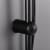 Set de duș Leziter Altar Black, negru mat, cu duș tip ploaie, fără baterie
