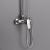Set de duș Leziter Mitchell cu baterie, inox, duș ploaie și duș de mână