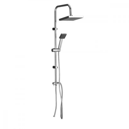 Set de duș Leziter Olca din inox, cu duș fix și pară, fără baterie