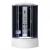 Cabină de duș cu hidromasaj Leziter Mila 90x90 cm, curbată, negru, tavă adâncă
