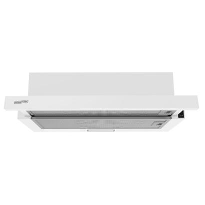Homefort Hotă extractibilă HOMEFORT HPK611W, încorporată, iluminare LED, 1 motor, 408 m3/h, 54-66 dB, lățime 60 cm, B