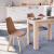 Set 8 scaune de dining Leziter Silla bej, cu sezut confortabil si picioare din fag