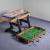 Masă de joc 4 în 1 Leziter pentru foosball, biliard, ping-pong și curling/bowling