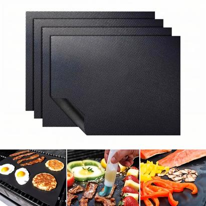 Set 4 tăvi din teflon pentru grătar și cuptor Leziter, reutilizabile 300°C