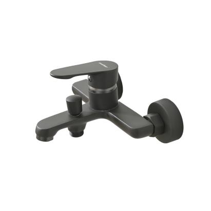 Robinet de umplere cadă Leziter Colly, montaj pe perete, gri GunGrey