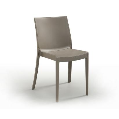 Leziter Scaun de grădină din plastic Pirlo, model cappuccino