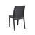 Leziter Scaun de grădină din plastic Vanda, grafit