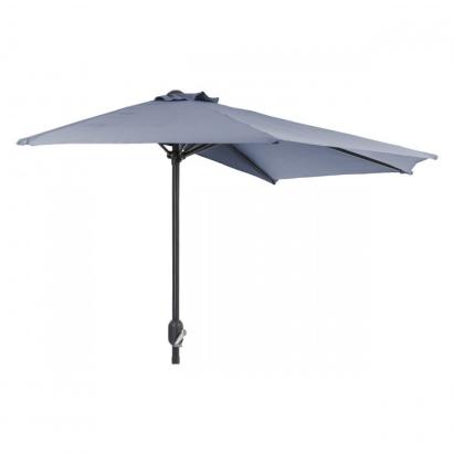 Umbrelă de soare semicirculară pentru grădină Falkon, grafit, 270 cm, cu manivelă