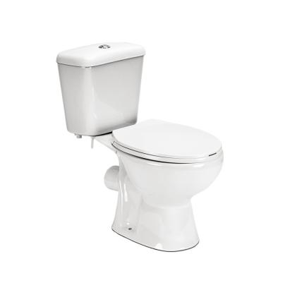 Toaletă monobloc Leziter Cleano, evacuare spate, capac soft-close, rezervor 6L