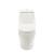 Vas WC monobloc Leziter Coral, ceramică albă, evacuare inferioară, soft-close