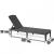 Șezlong de grădină Curver Jaipur cu pernă, grafit, spătar reglabil 4 poziții