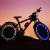 Lumini LED RGB pentru spite bicicletă, 12 moduri, senzor mișcare, baterii CR2032