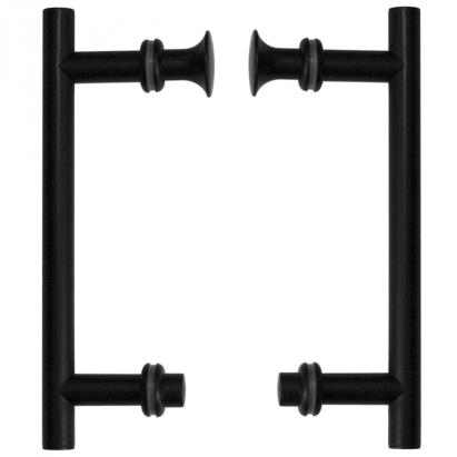 Set mânere cabină de duș Kerra UK-01 BL, negru semi-mat (2 buc)