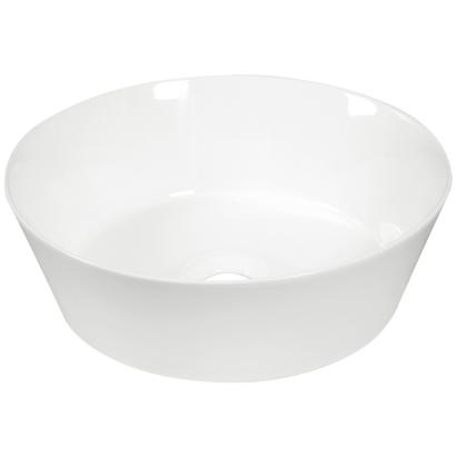 Chiuvetă pe blat Kerra KR-79 din ceramică albă, rotundă, 36 cm
