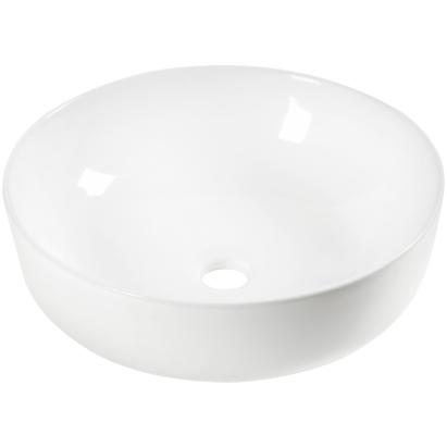 Lavoar ceramic pe blat Kerra KR-98 WH, rotund, alb, 41,5 cm