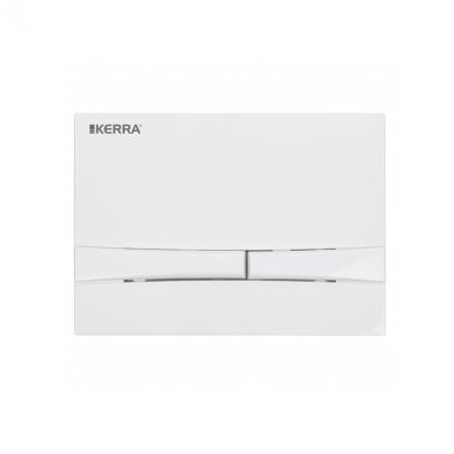 Placă de acționare WC Kerra Adriatic albă, dublă, pentru rezervor K-50 Slim