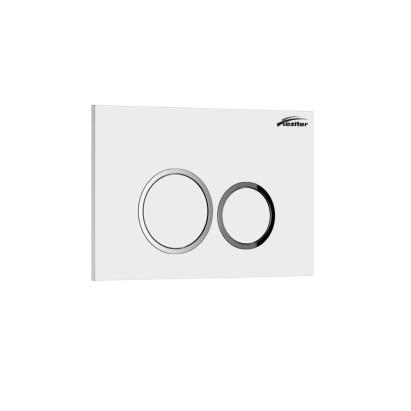 Placă de acționare WC Leziter Roya 082, albă, dublă comandă, ABS